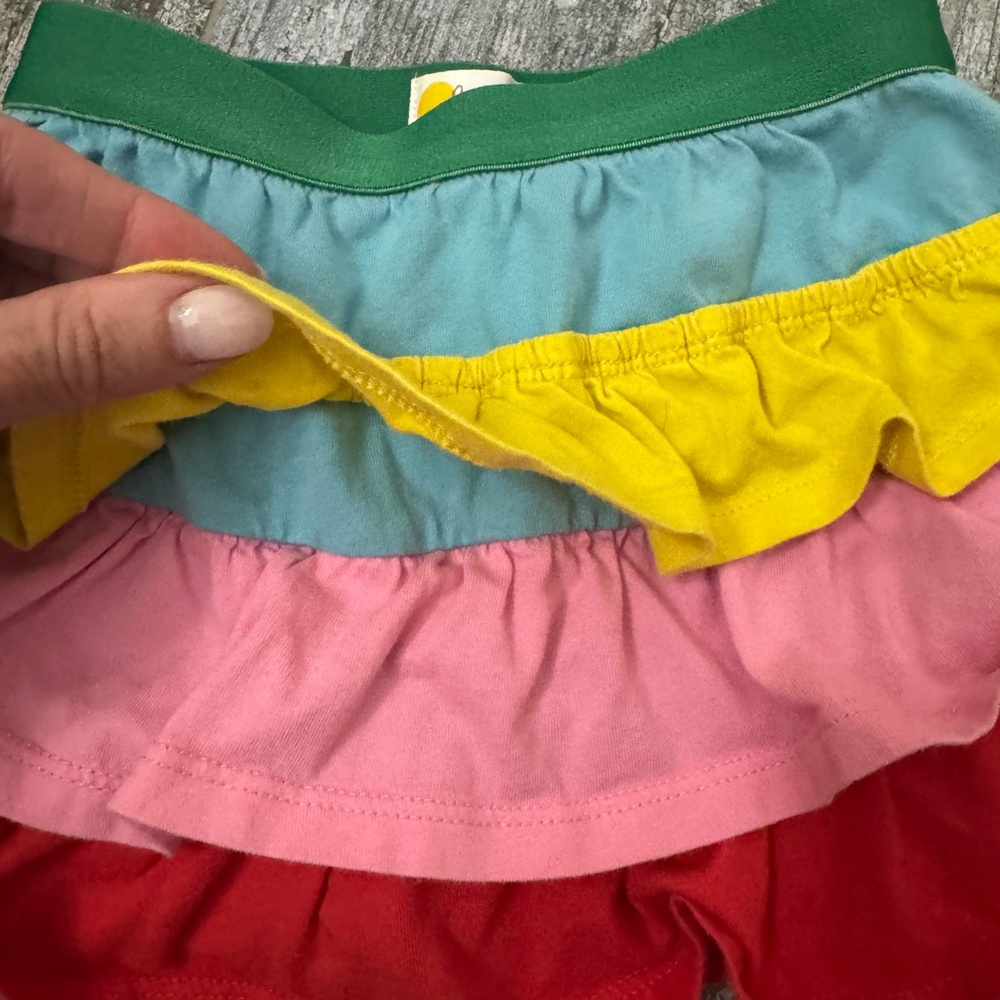 Mini Boden Colorful Layered Ruffle Skort - Picture 6 of 6